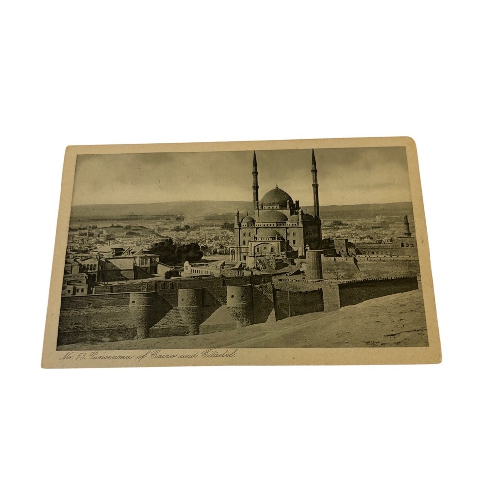 Vintage Panorama of Cairo and Citadel Egypt Postcard Zogos & Co No 53